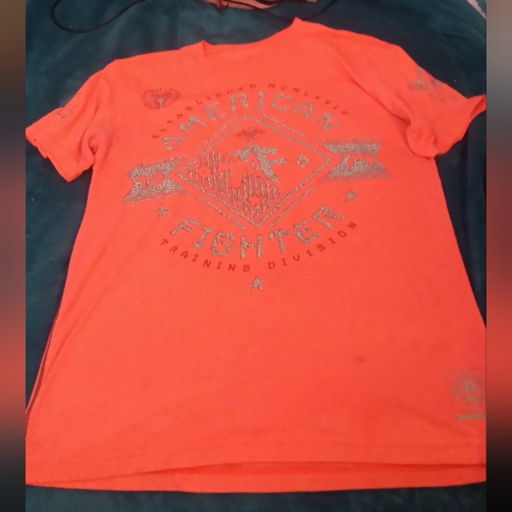 Mens American fighter shirt